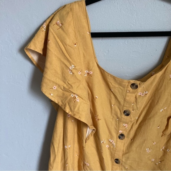 Ana NWT Yellow Floral Sundress Size 2X - Picture 4 of 4